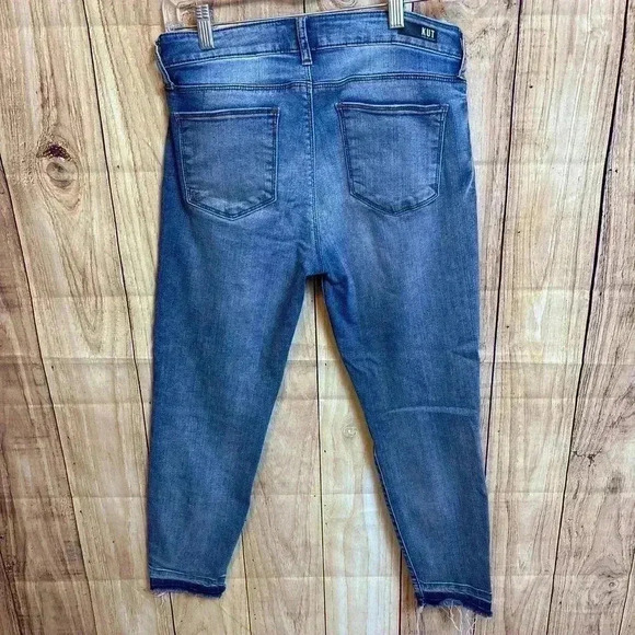 KUT from the Kloth Diana Kurvey Cropped Jeans Size 8 - Picture 5 of 7